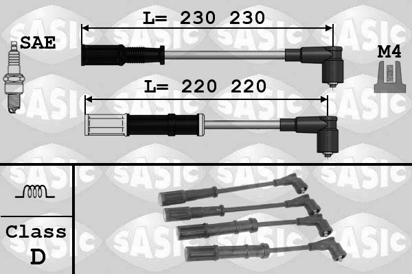Süütesüsteemikomplekt SASIC 9286045