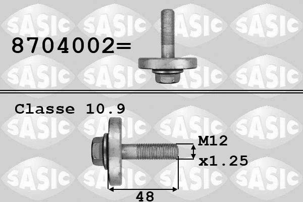 Rihmarattakruvi SASIC 8704002