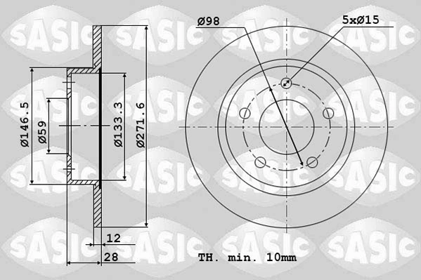 Piduriketas SASIC 2464P44J