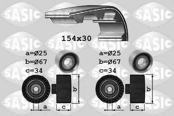 Hammasrihma komplekt SASIC 1750037