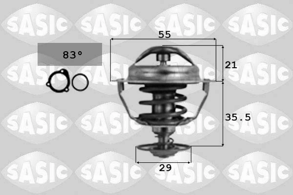 Termostaat, Jahutusvedelik SASIC 4000365