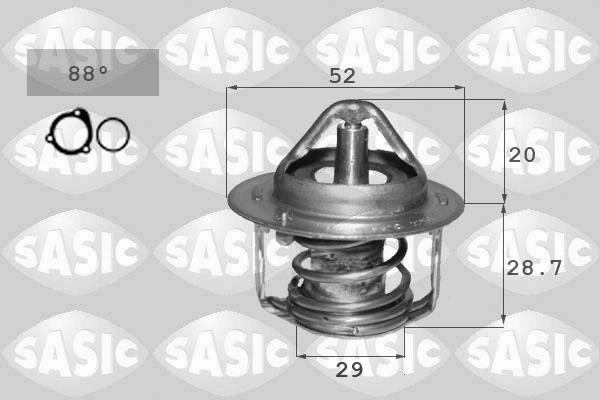 Termostaat, Jahutusvedelik SASIC 3306134