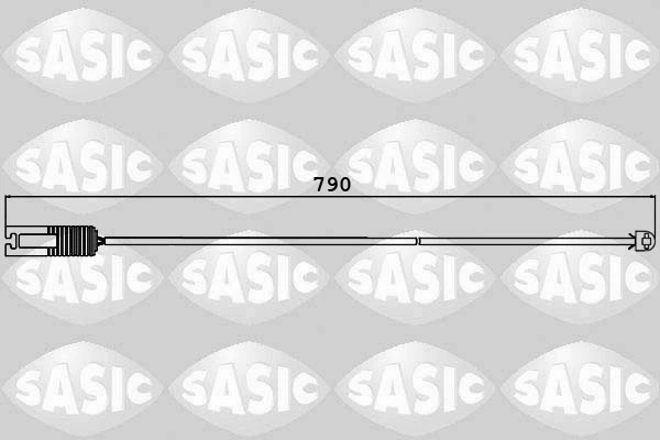 Hoiatuskontakt, piduriklotsi kulumine SASIC 6236030