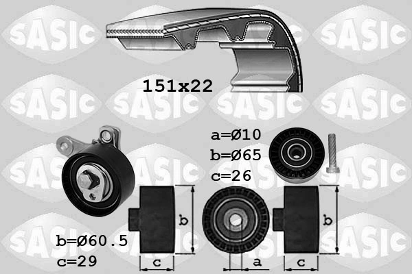 Hammasrihma komplekt SASIC 1756082