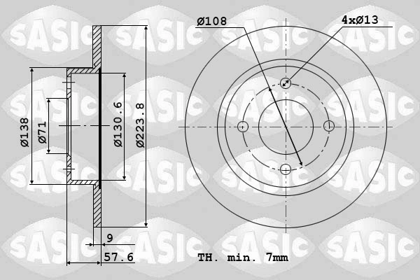 Piduriketas SASIC 2004286J
