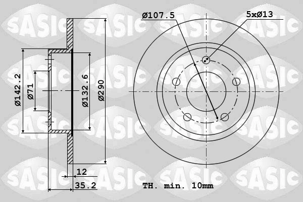 Piduriketas SASIC 6100042