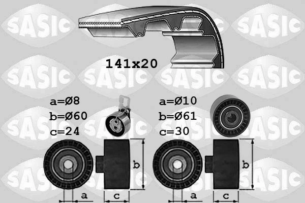 Hammasrihma komplekt SASIC 1750044