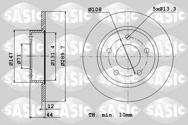 Piduriketas SASIC 6100028