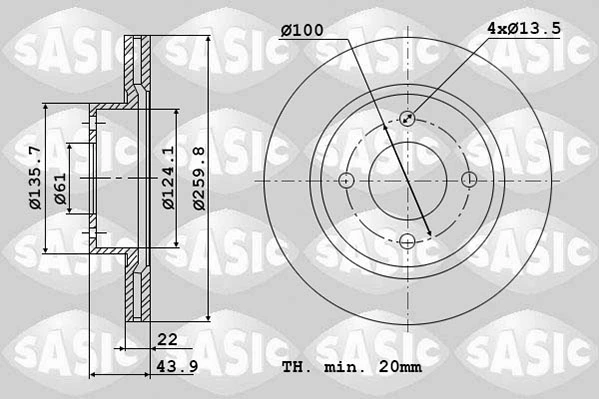 Piduriketas SASIC 4004308J