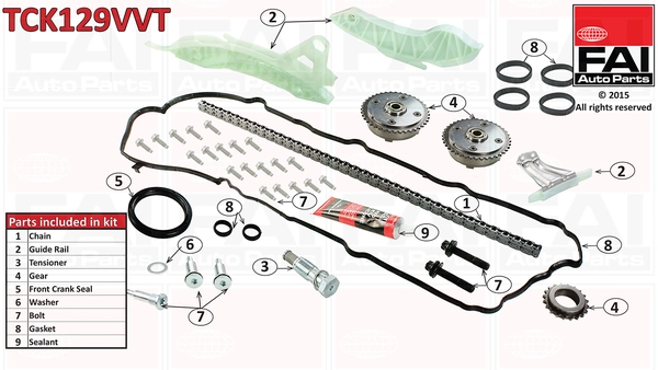 Mootori keti komplekt FAI AutoParts TCK129VVT