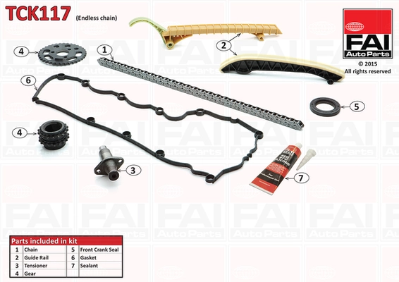 Mootori keti komplekt FAI AutoParts TCK117