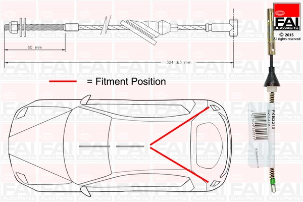 Tross, seisupidur FAI AutoParts FBC0040