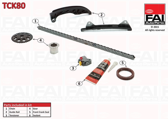 Mootori keti komplekt FAI AutoParts TCK80
