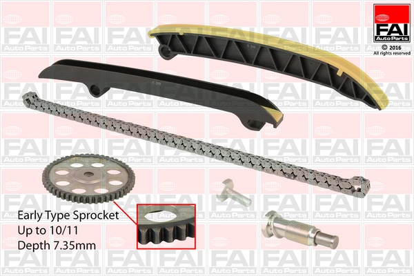 Mootori keti komplekt FAI AutoParts TCK208NG