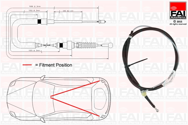 Tross, seisupidur FAI AutoParts FBC0154