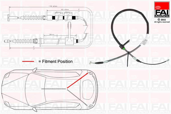 Tross, seisupidur FAI AutoParts FBC0003
