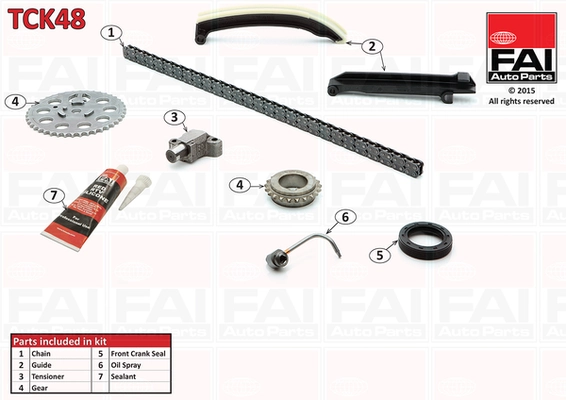 Mootori keti komplekt FAI AutoParts TCK48