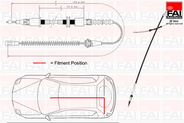 Tross, seisupidur FAI AutoParts FBC0080