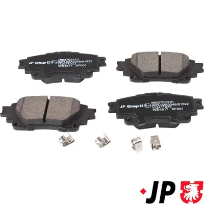 Piduriklotsi komplekt, ketaspidur JP GROUP 4863702310