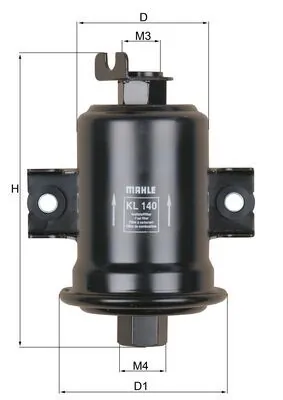 Kütusefilter MAHLE KL 140