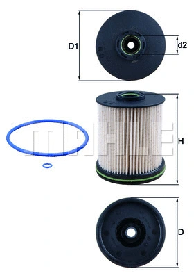 Kütusefilter MAHLE KX 491D