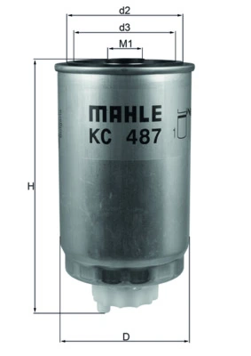 Kütusefilter MAHLE KC 487