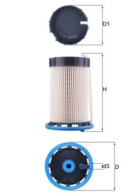 Kütusefilter MAHLE KX 592
