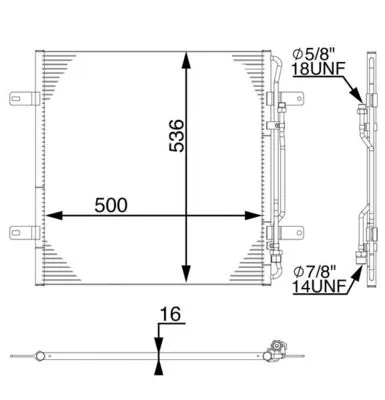 Kondensaator, kliimaseade MAHLE AC 284 000S
