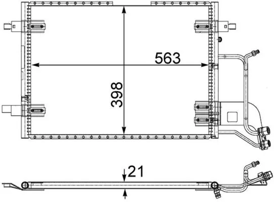 Kondensaator, kliimaseade MAHLE AC 352 000S