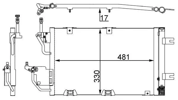 Kondensaator, kliimaseade MAHLE AC 400 000S