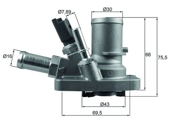 Termostaat, Jahutusvedelik MAHLE TI 258 80