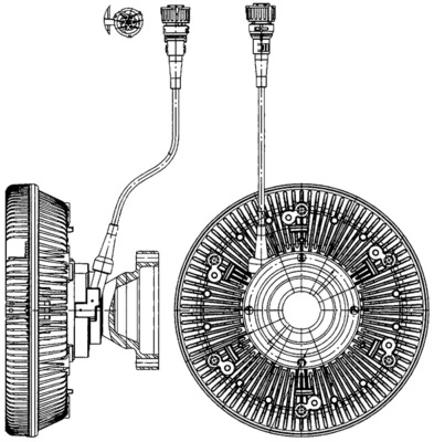 Sidur, radiaatoriventilaator MAHLE CFC 227 000P
