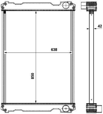 Radiaator, mootorijahutus MAHLE CR 863 000P