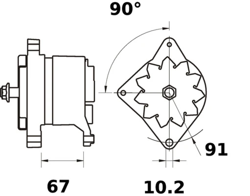 Generaator MAHLE MG 494