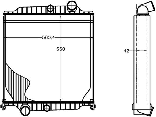 Radiaator, mootorijahutus MAHLE CR 1224 000P