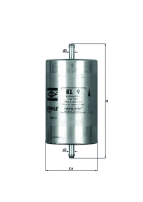Kütusefilter MAHLE KL 9