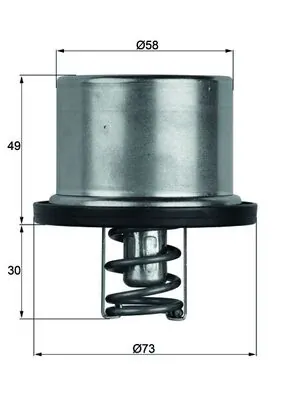 Termostaat, Jahutusvedelik MAHLE TX 37 79