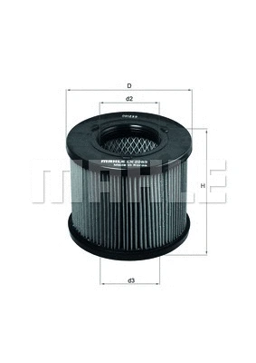 Õhufilter MAHLE LX 2283