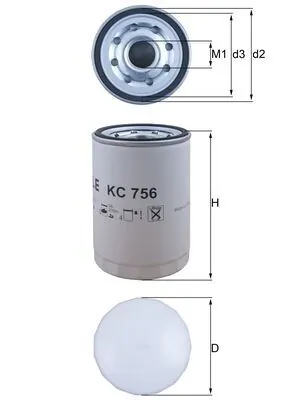 Kütusefilter MAHLE KC 756
