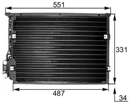 Kondensaator, kliimaseade MAHLE AC 177 000S