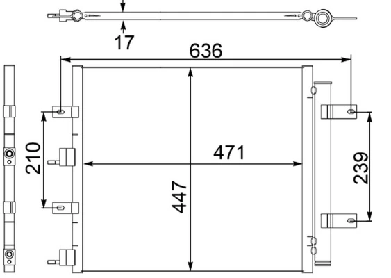 Kondensaator, kliimaseade MAHLE AC 481 000S