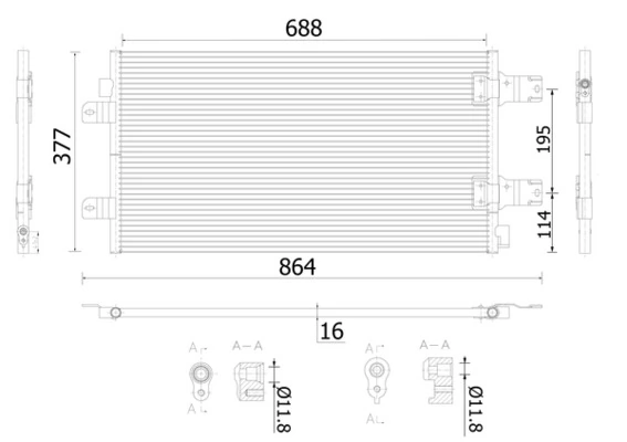 Kondensaator, kliimaseade MAHLE AC 906 000S