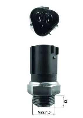 Temperatuurilülitus, radiaatorivent. MAHLE TSW 65