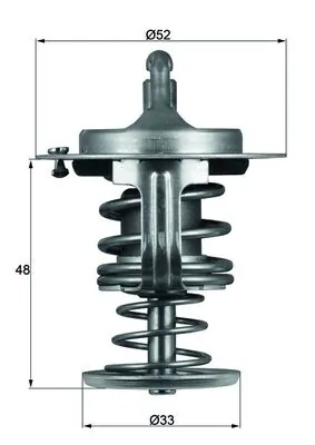 Termostaat, Jahutusvedelik MAHLE TX 82 80D