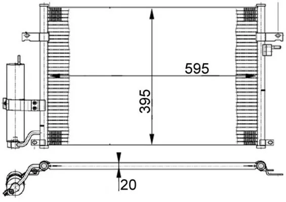 Kondensaator, kliimaseade MAHLE AC 384 000S