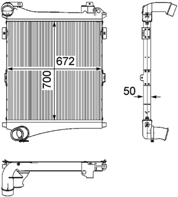 Kompressoriõhu radiaator MAHLE CI 179 000P