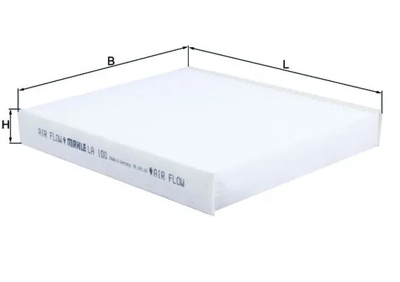 Filter, salongiõhk MAHLE LA 100
