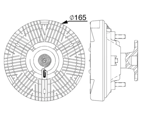 Sidur, radiaatoriventilaator MAHLE CFC 239 000P