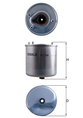 Kütusefilter MAHLE KL 780