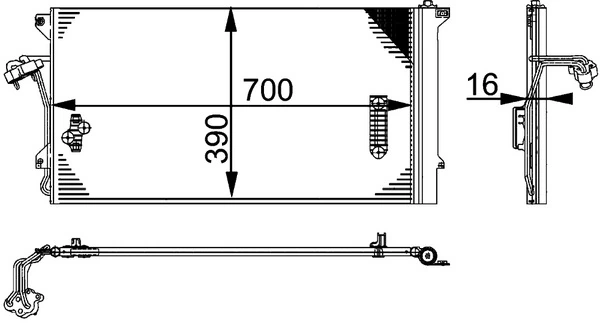 Kondensaator, kliimaseade MAHLE AC 659 000P